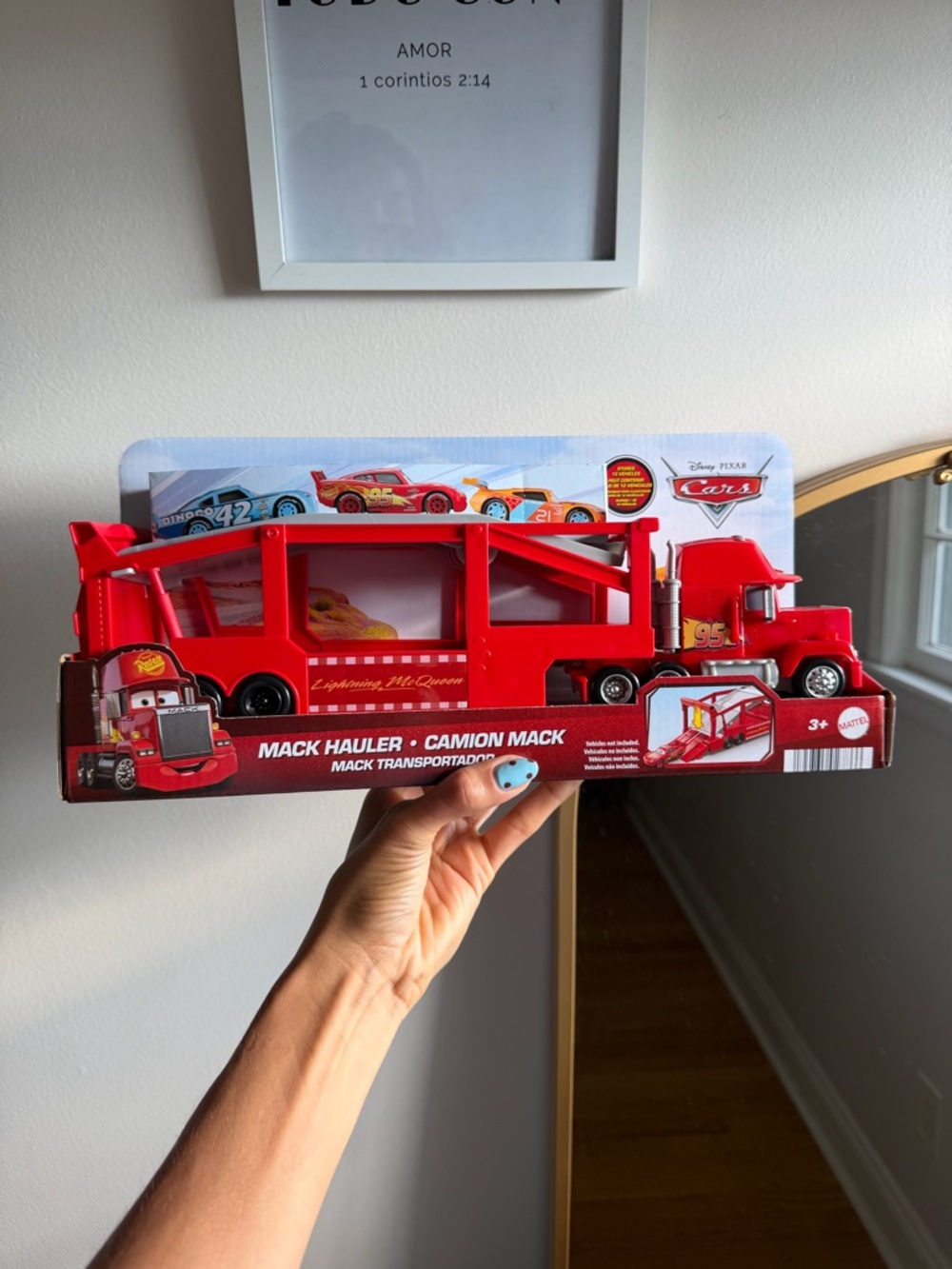 Mattel Lightning McQueen Red Mack Hauler Truck